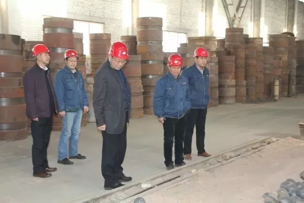 龍鋼集團(tuán)公司董事長(zhǎng)、總經(jīng)理董銀師一行到華冶公司調(diào)研